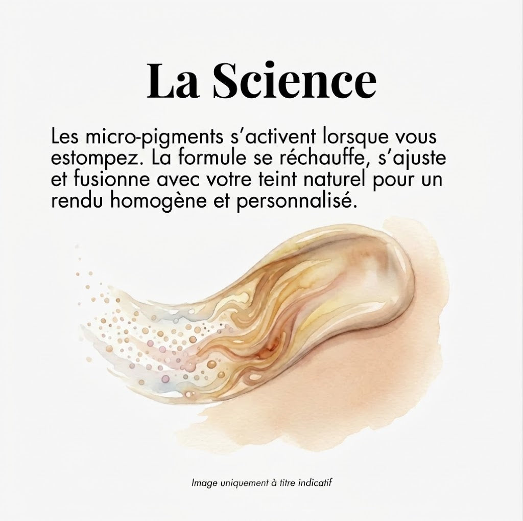 Fond de teint à changement de couleur