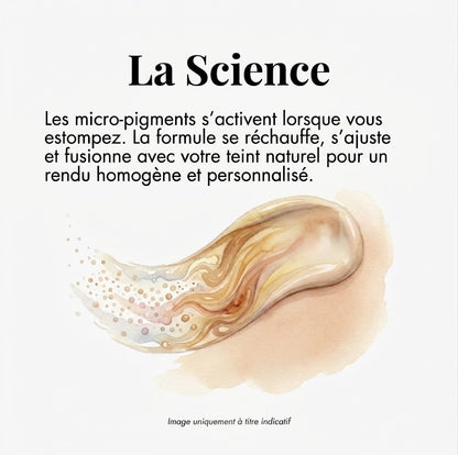 Fond de teint à changement de couleur